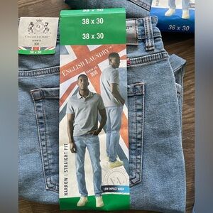 English Laundry Men's Light Blue Slim Straight Jeans